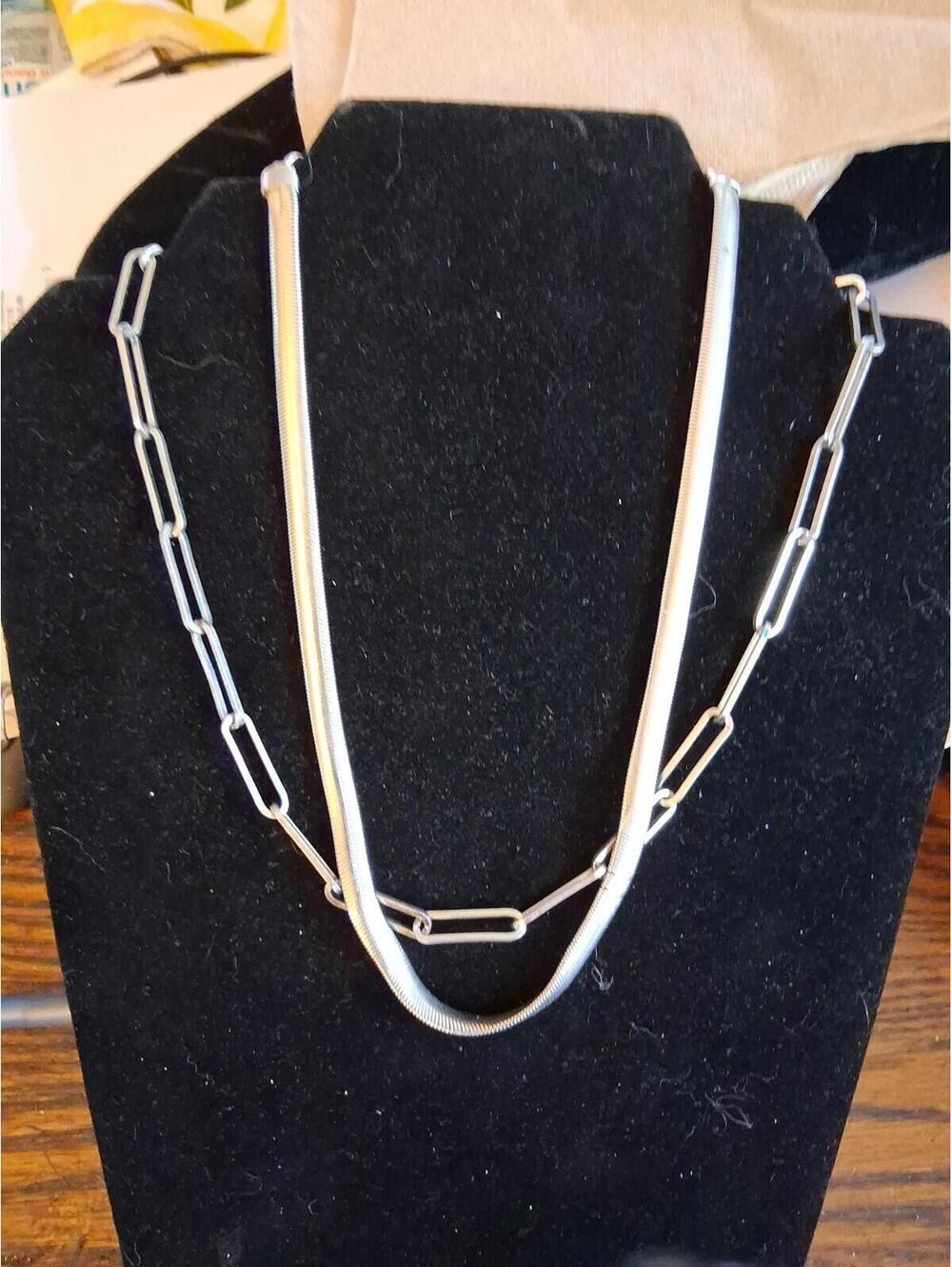 Sugarfix 2 Necklace Silver Tone Lot